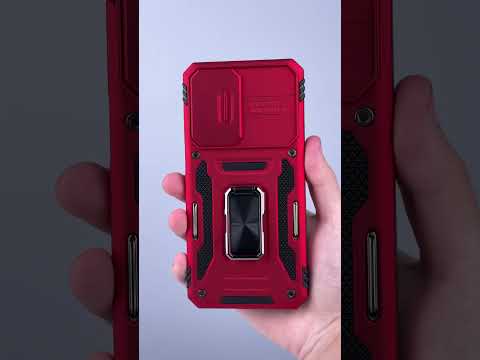 Чехол для iPhone 12 Pro ударопрочный бампер с кольцом-подставкой / Camshield Serge Ring / (Синий цвет) - фото 1 - id-p2702809709