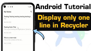 How to ensure recycler displays only one line irrespective of the content size