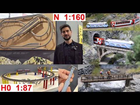 Noch Easy-Track Individual 1:87 H0 @ Spielwarenmesse 2024 Modellbahn Spur N-Bausatz Albula 1:160