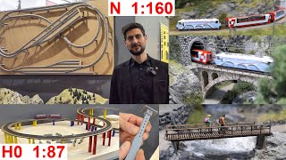 Noch Easy-Track Individual 1:87 H0 @ Spielwarenmesse 2024 Modellbahn Spur N-Bausatz Albula 1:160