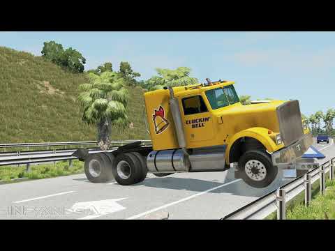 BeamNG Drive Trucks Vs Cars #16