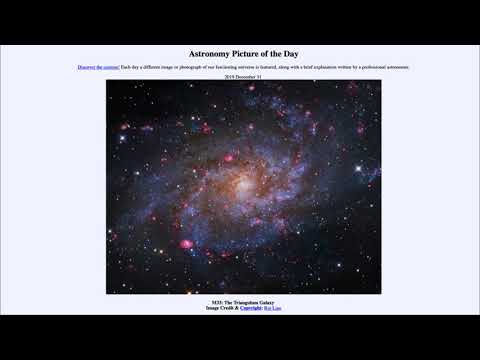 2019 December 31 - M33: The Triangulum Galaxy