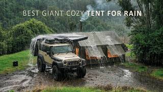 Download lagu GIANT LUXURY TENT Camping in RAIN 🌧️ Solo with my Dog, Cozy Relaxing Fireplace, Hot Tent ASMR mp3 Download lagu GIANT LUXURY TENT Camping in RAIN 🌧️ Solo with my Dog, Cozy Relaxing Fireplace, Hot Tent ASMR mp3
