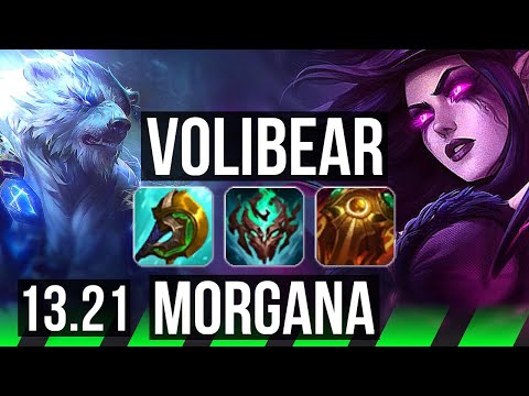 VOLIBEAR vs MORGANA (JNG) | 16/2/18, Legendary, 300+ games | EUW Master | 13.21