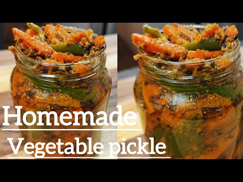 Instant Vegetable pickle| No Sun Dry | No Soak | 10 Minutes Recipe