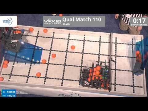 VEX Worlds 2016 - VEXIQ Middle School - Math - Qual 110 (59990Z 10721T) 131