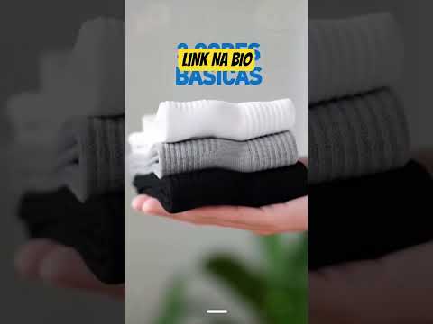 Link na Bio - Meia Masculina Cano Alto #meias #roupas