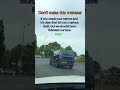 This is a very common mistake on roundabouts | Straight lines a roundabout