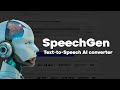 How to generate speech from text with SpeechGen - TTS Manual