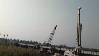 preview picture of video 'The Construction Of UPPUTERU Bridge For Second line of Railway Track Doubling & Electrification (3)'