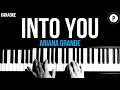 Ariana Grande - Into You Karaoke SLOWER Acoustic Piano Instrumental Cover Lyrics