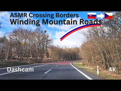 Crossing Borders: Scenic Drive from Slovakia to Czech Republic 🇨🇿 Winding Mountain Roads (4K ASMR)
