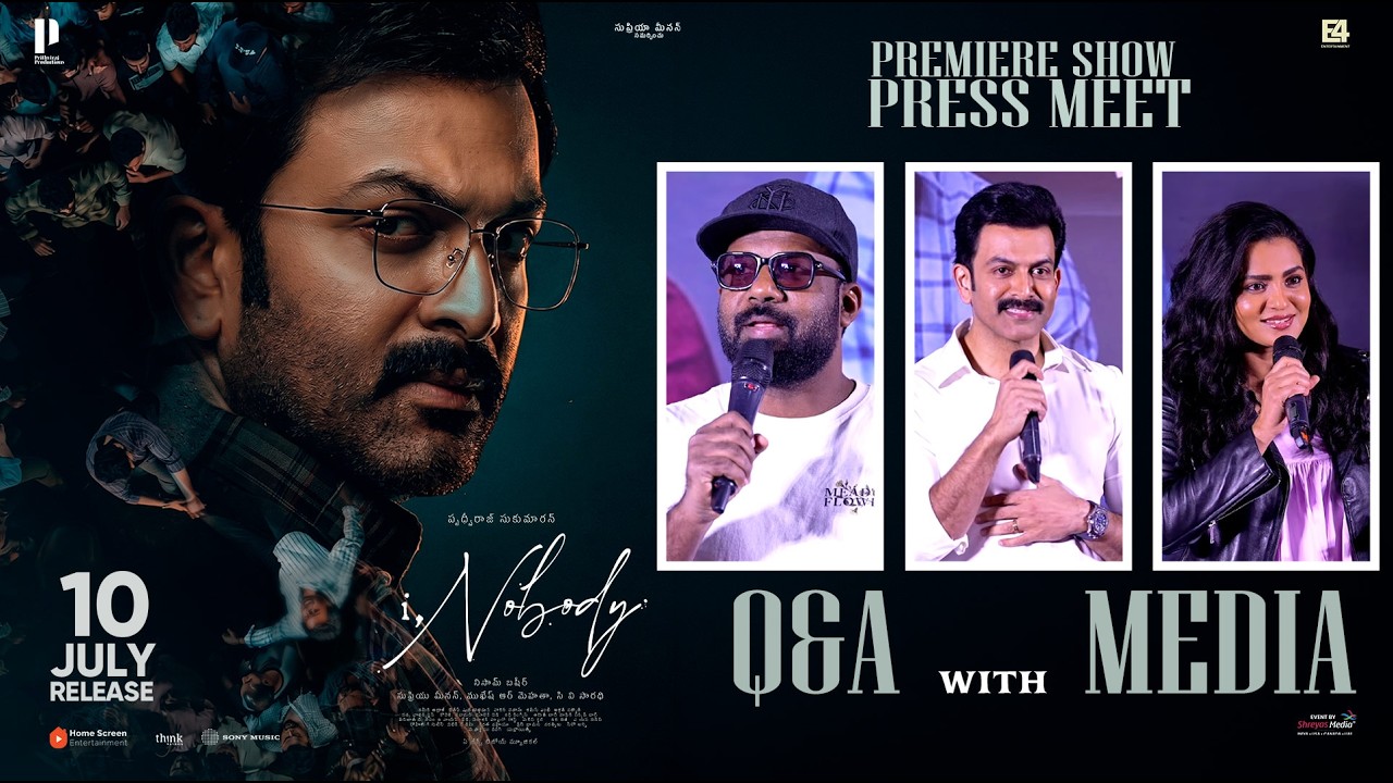 Q&A With Media at I, Nobody Premiere Show Press Meet | Prithviraj Sukumaran