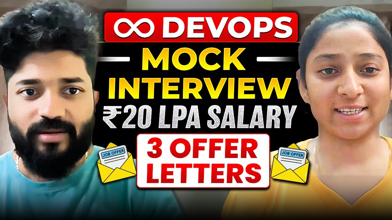 She got placed with 20 LPA in recession|DevOps live mock interview with real time questions [BATCH6]