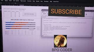 How to create a bar stacked 100 chart in vba excel | Create a bar stacked 100 chart in vba excel