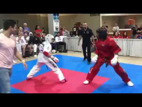Zach Winder vs James Pore - Point Fighting  Pan American Internationals