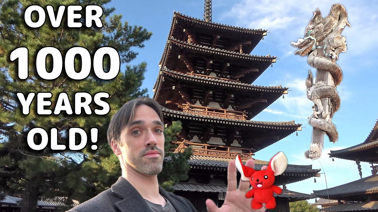 Experience the thrill as a traveler uncovers the secrets of the majestic Horyu-ji Temple.