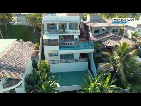 Casa de alto padrão frente mar à venda em Ilhéus, Bahia.