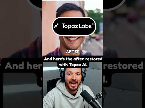 This AI Fixes Old Photos and Videos Instantly (Topaz AI) #topazai #imageenhancer
