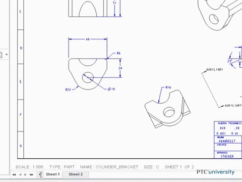 Creo - Pro-E - Tutorials 036 Tutorial_ Managing Drawing Sheets