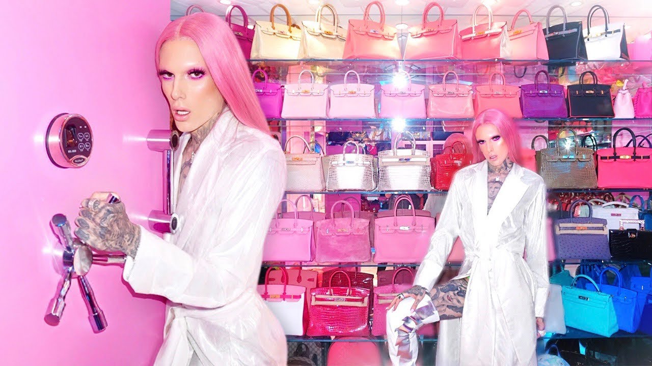 YouTuber Jeffree Star revealed a look at his pink vault filled with thousands of dollars&#39; worth ...