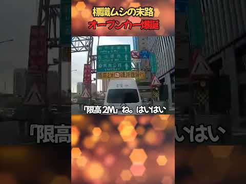 地下道への無理な進入で車のルーフが完全に剥ぎ取られる！衝撃の瞬間。ドラレコ Car Crash Dash Cam Bad Drivers Driving Fails