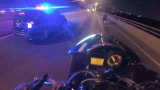 Police VS Motorcycle Cop Chase Motorcycles Messing With Cops Ride Wheelie Running Away Outruns 2016
