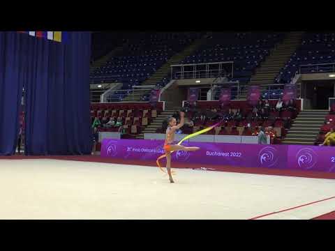 FIG 21st Irina Deleanu Cup 2022 FRA TRAN Margot FRANCE Juniors2007 2009 ribbon