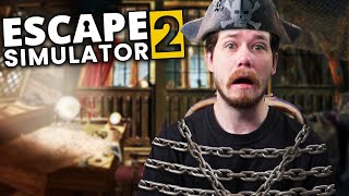 I Escaped A PIRATE Dungeon! | Escape Room Simulator 2 (Full Game)