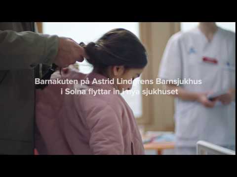 Barnakuten på Astrid Lindgrens Barnsjukhus flyttar till den nya sjukhusbyggnaden