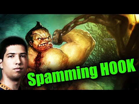 SPAMMING Hook So EASY - W33 [Pudge] Dota 2