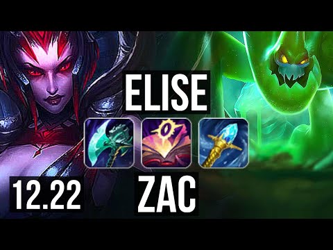 ELISE vs ZAC (JNG) | 16/1/8, Legendary, 1.7M mastery | KR Master | 12.22