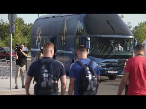 Dolazak nogometasa GNK Dinamo iz Atene nakon odgodjene utakmice protiv AEK-a.