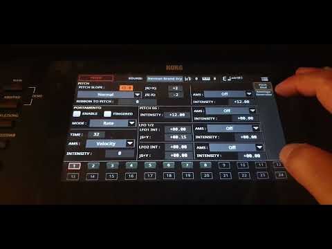 Korg Pa5x Sound Edit Menu Full demonstration