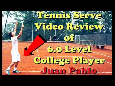 Tennis Serve Tips for Beginners and Advanced Players   Tennis Serve Video Review of Juan Pablo