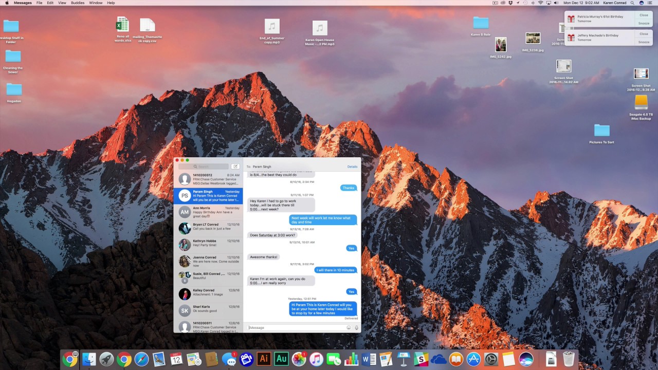 When does a blue dot appear on Facebook?
