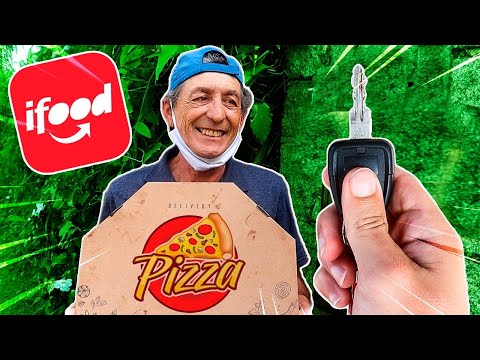 Pedi um iFood e dei uma MOTO de GORJETA pro entregador !!