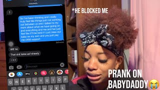 i don’t want you in our baby life anymore prank on babydaddy *he told his mom*