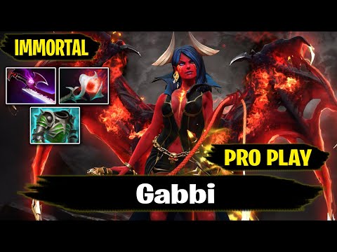 Queen of Pain 7.27d Pro Gameplay by Gabbi IMMORTAL Rank Dota 2