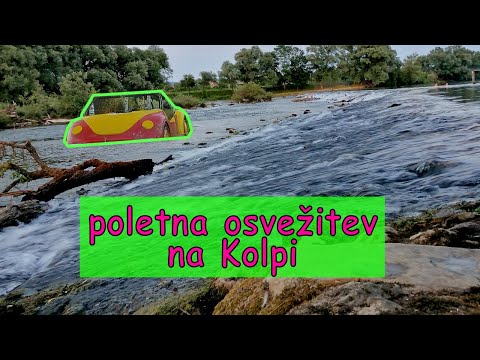 Campsite by KOLPA River in White Carniola, SE Slovenia