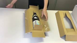一升瓶の梱包手順｜しっかり守りたい梱包箱の選び方