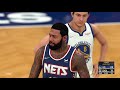 NBA 2k22 ps4 gameplay Brooklyn Nets vs Golden State Warriors