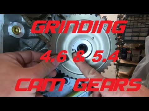 Grinding 4.6 and 5.4 Factory Ford Camshaft Sprocket Gear Key to degree a camshaft