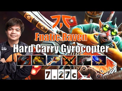 Gyrocopter | Fnatic.Raven | Hard Carry Gyrocopter | 7.27c Gameplay Highlights
