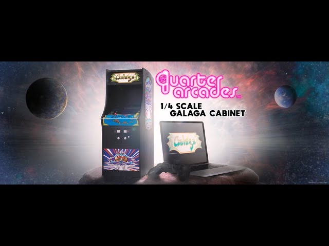 جهاز الالعاب أركيد Galaga Quarter Scale Arcade Cab...