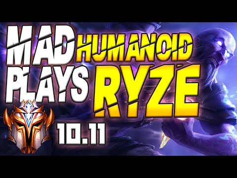 MAD Humanoid Plays Ryze vs Twisted Fate Mid Lane - 10.11