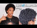 Finger Coils On TWA MAXIMUM Curl Definition On Type 4 Hair