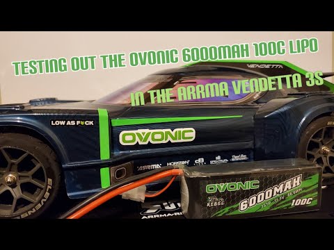 Testing Out The Ovonic 6000mah 100c Lipo Battery With The Vendetta 3s