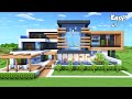 Minecraft How To Build A Modern House Tutorial Easy To Follow 68 Interior In Description