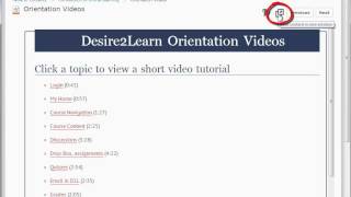 Desire2Learn V10.1 Content Tool